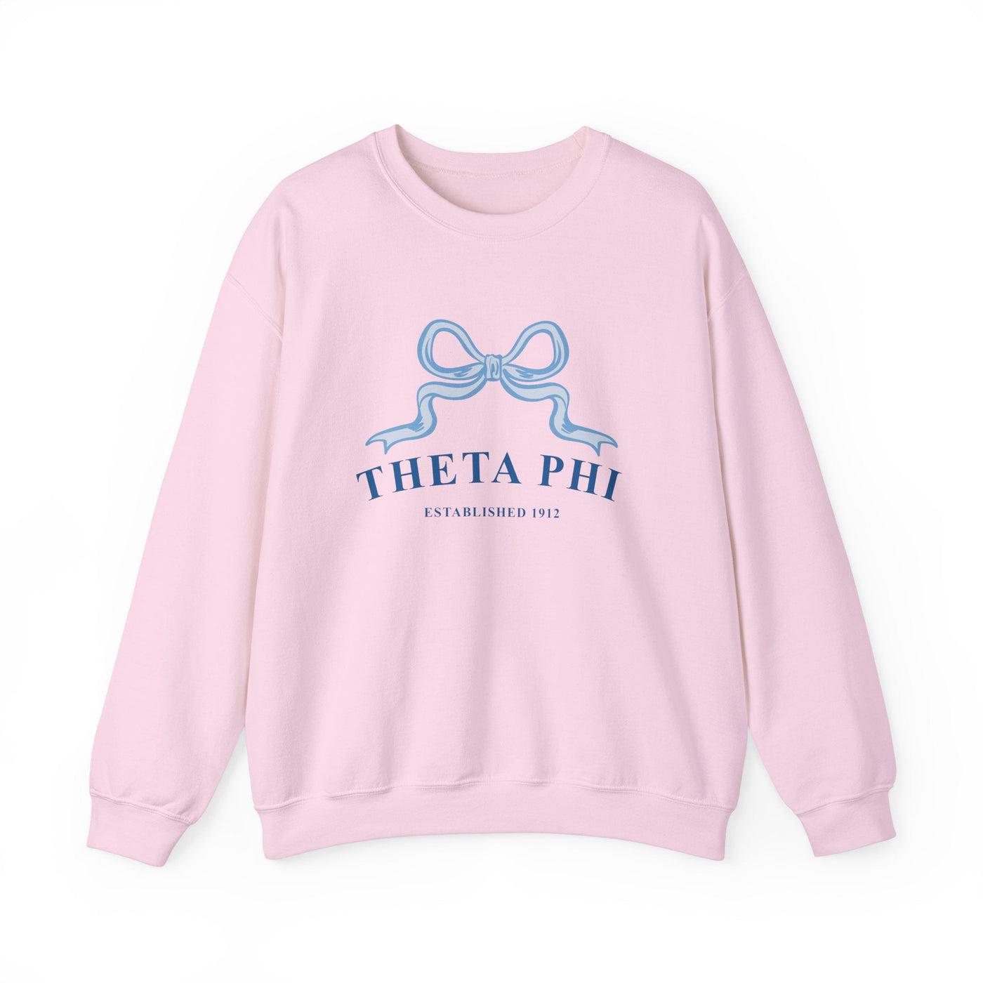 Theta Phi Alpha Ribbon Sorority Crewneck | Theta Phi Trendy Sweatshirt Big Little Recruitment Gift