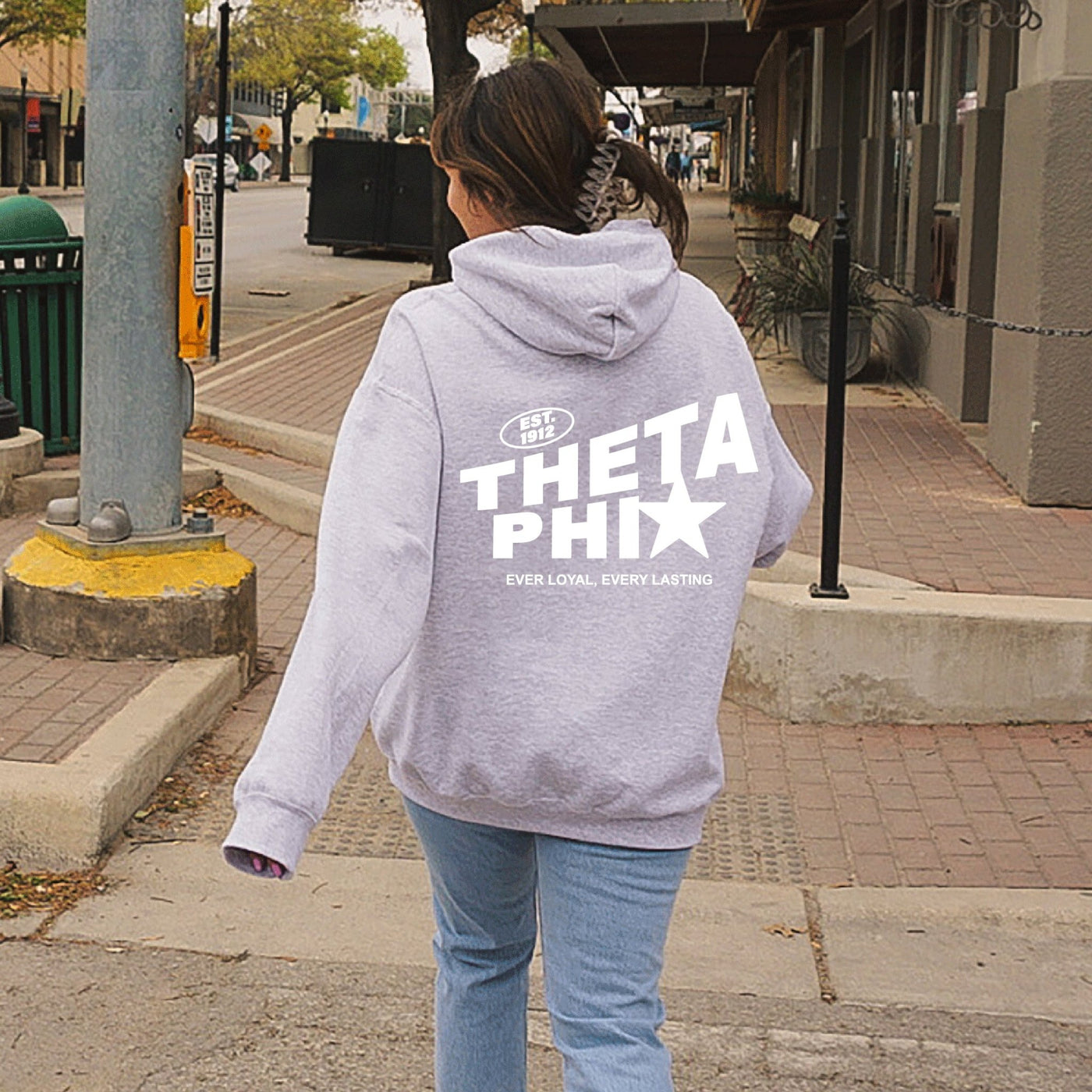 Theta Phi Alpha Trendy Star Sorority Hoodie | Theta Phi Cute Sweatshirt | Big Little Gift | Recruitment Gift