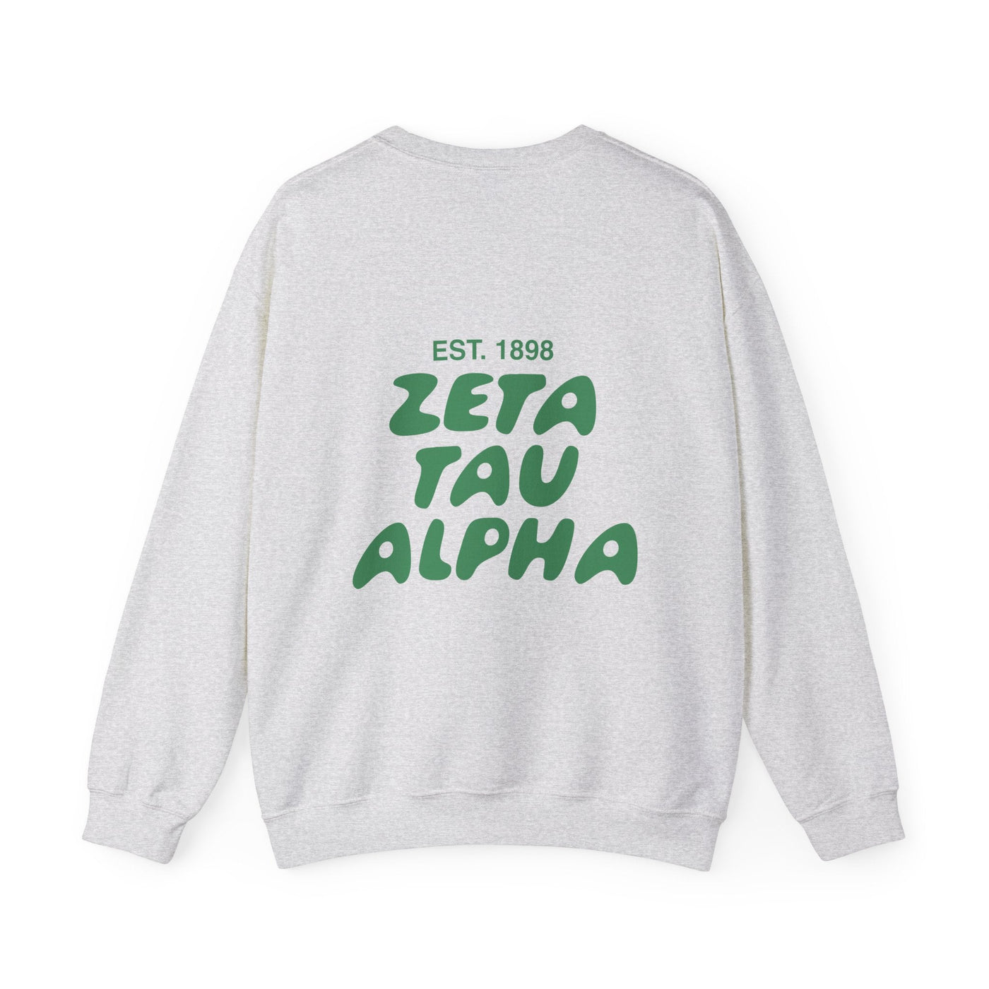 Zeta Tau Alpha Bubble Font Sorority Crewneck Sweatshirt | ZTA Trendy Sweatshirt | Big Little Gift | Recruitment Gift