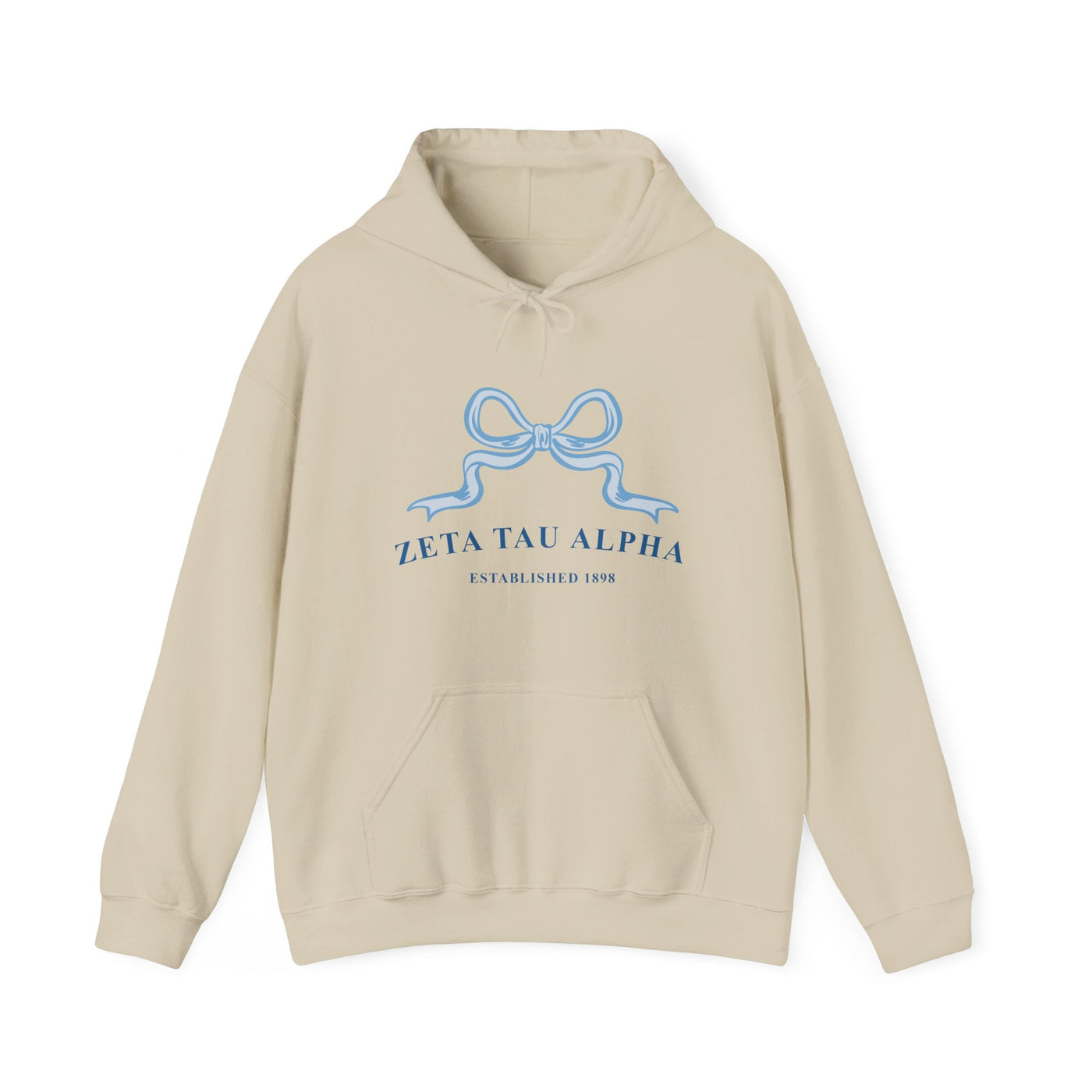 Zeta Tau Alpha Ribbon Sorority Hoodie | Zeta Trendy Sweatshirt Big Little Recruitment Gift