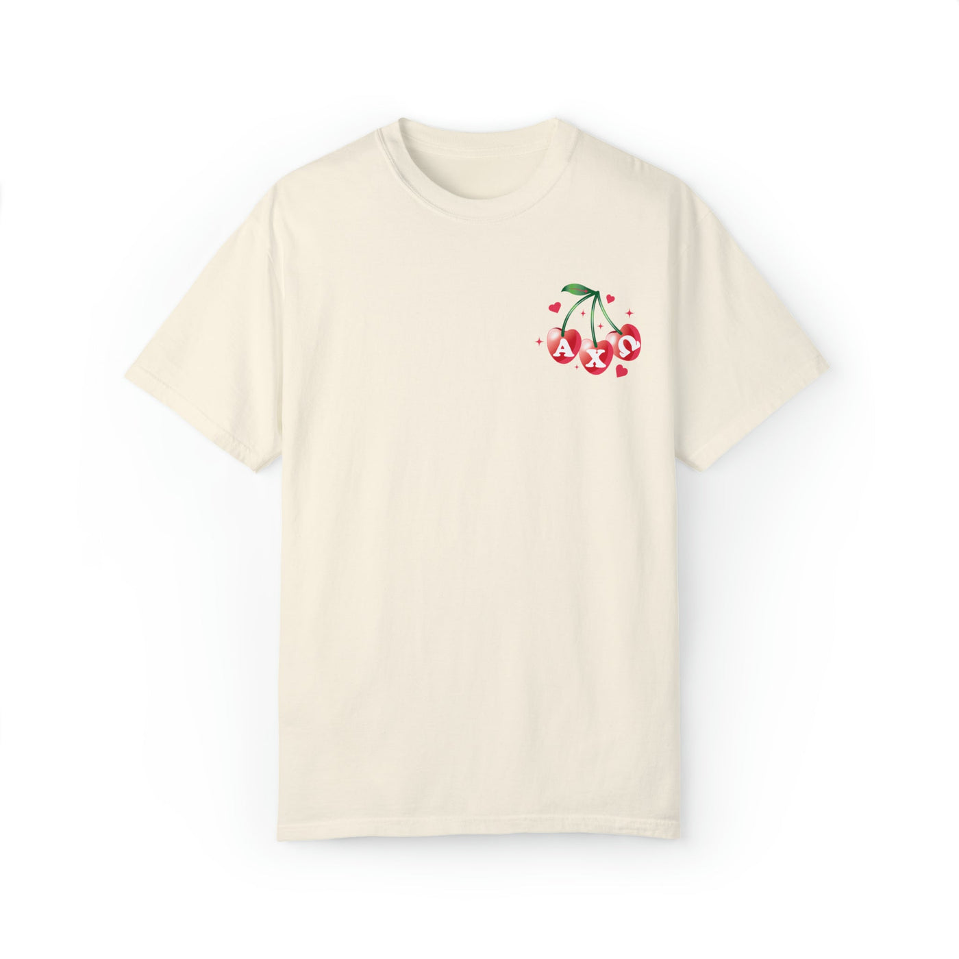 Alpha Chi Omega Cherry Airbrush Sorority T-shirt