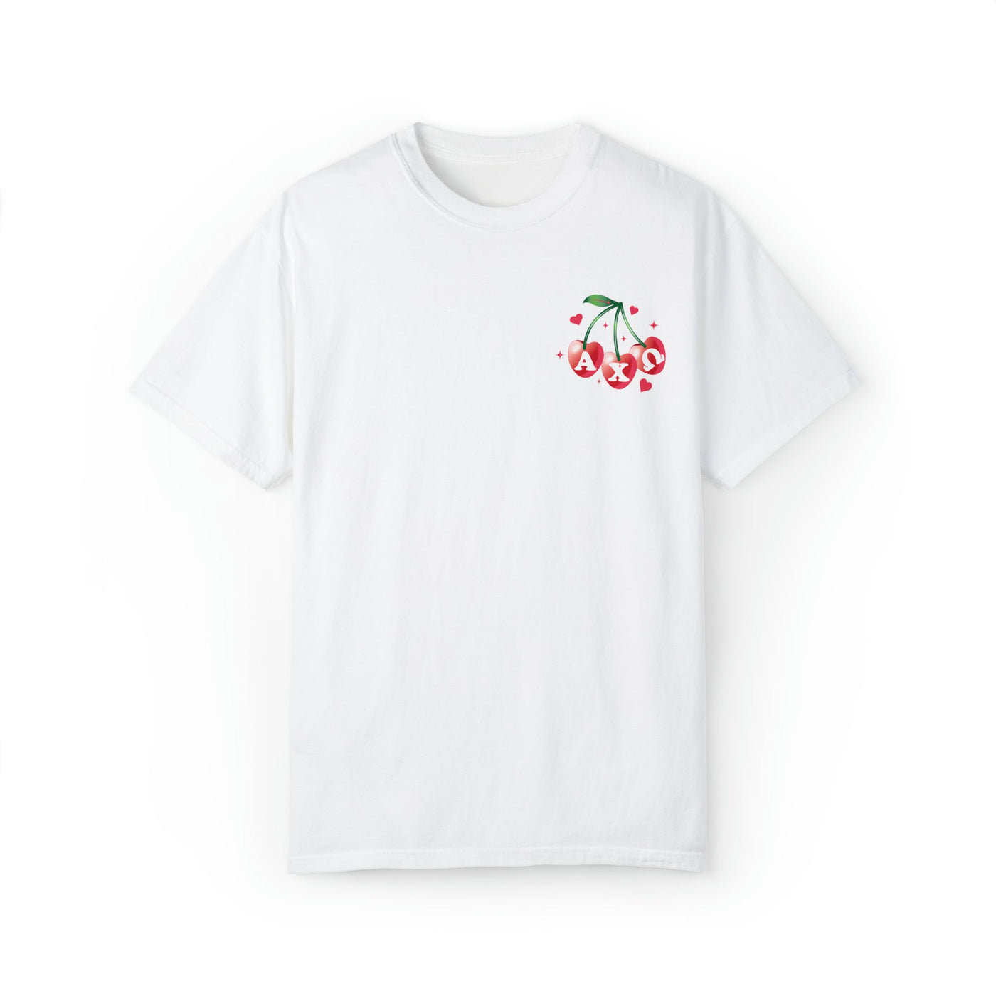 Alpha Chi Omega Cherry Airbrush Sorority T-shirt