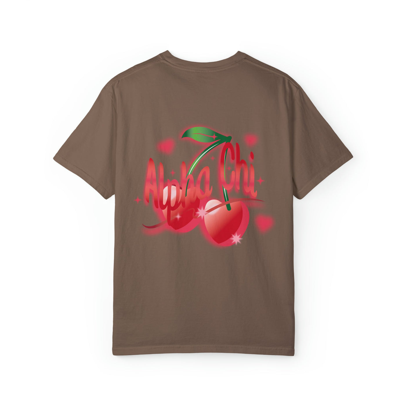 Alpha Chi Omega Cherry Airbrush Sorority T-shirt