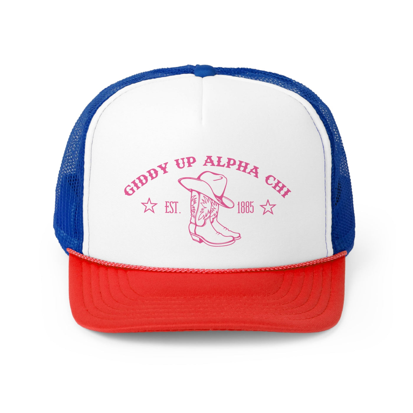 Alpha Chi Omega Trendy Western Trucker Hat