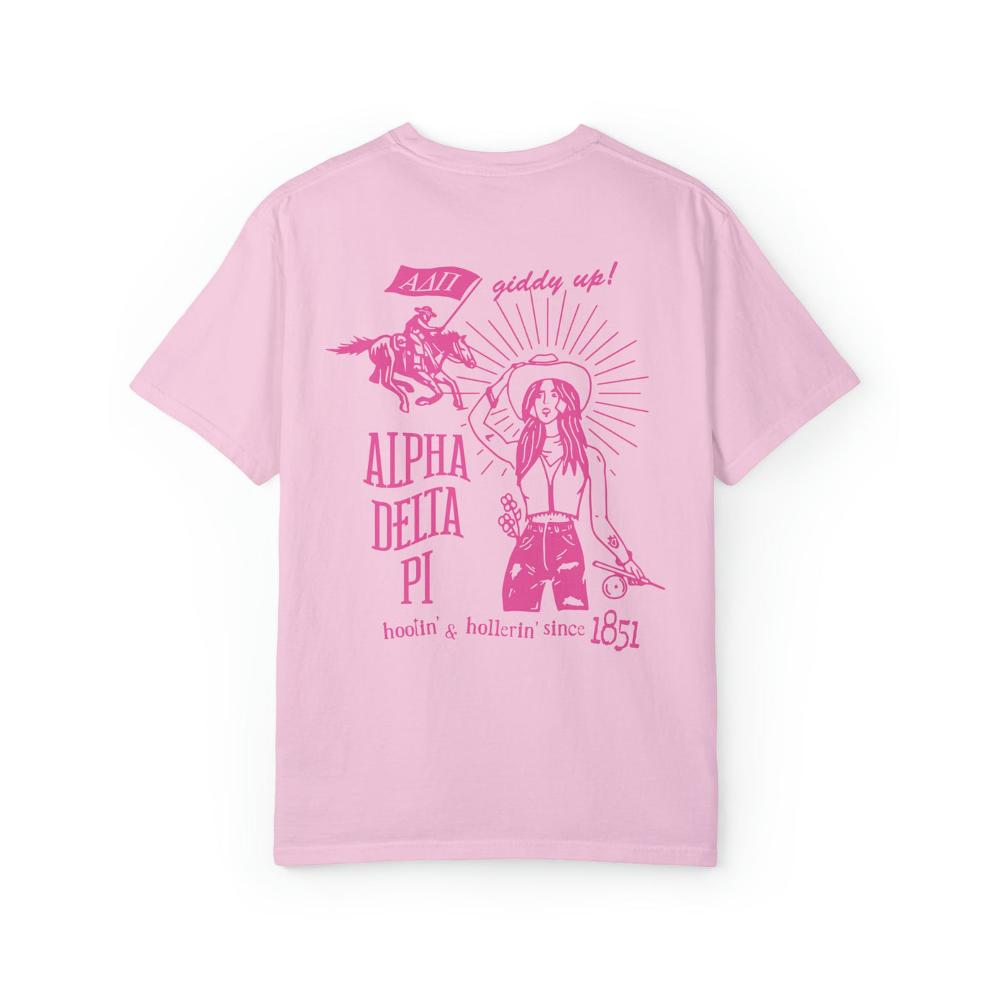 Alpha Delta Pi Country Western Pink Sorority T-shirt