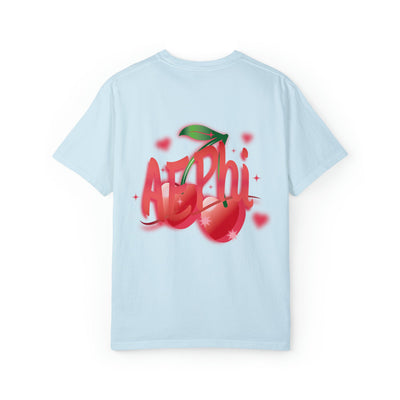 Alpha Epsilon Phi Cherry Airbrush Sorority T-shirt