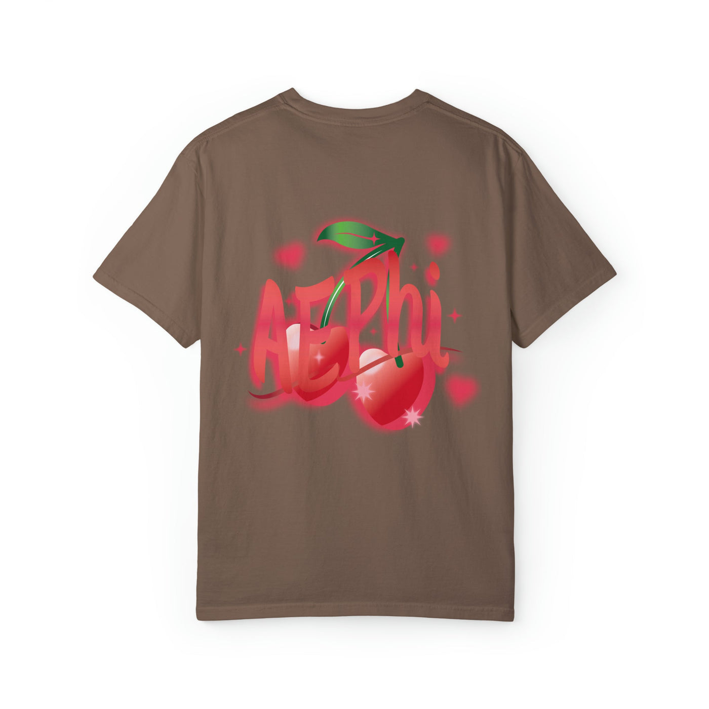 Alpha Epsilon Phi Cherry Airbrush Sorority T-shirt