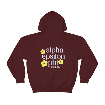 Alpha Epsilon Phi Flower Sweatshirt, AEPhi Sorority Hoodie