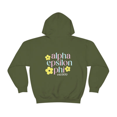 Alpha Epsilon Phi Flower Sweatshirt, AEPhi Sorority Hoodie