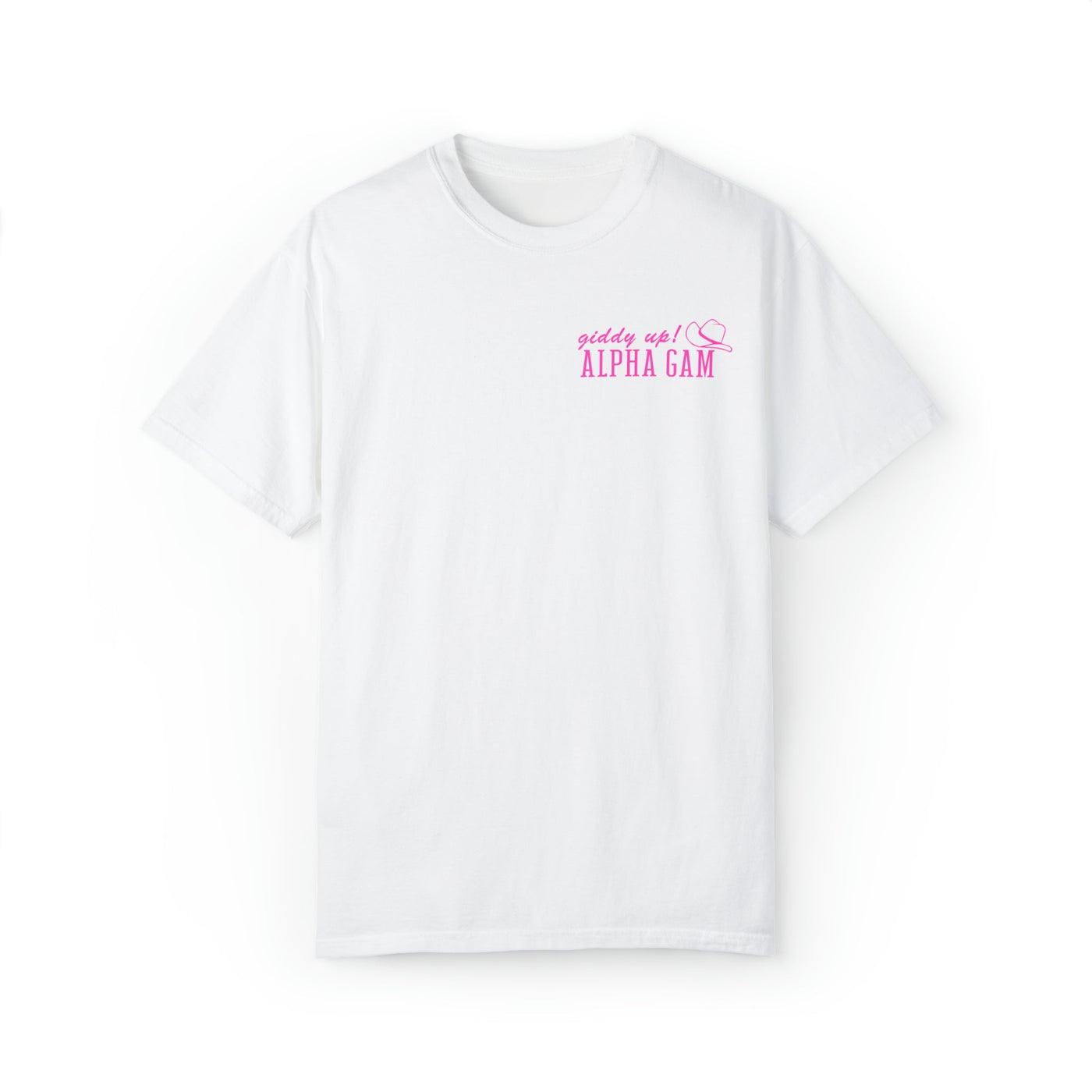 Alpha Gamma Delta Country Western Pink Sorority T-shirt