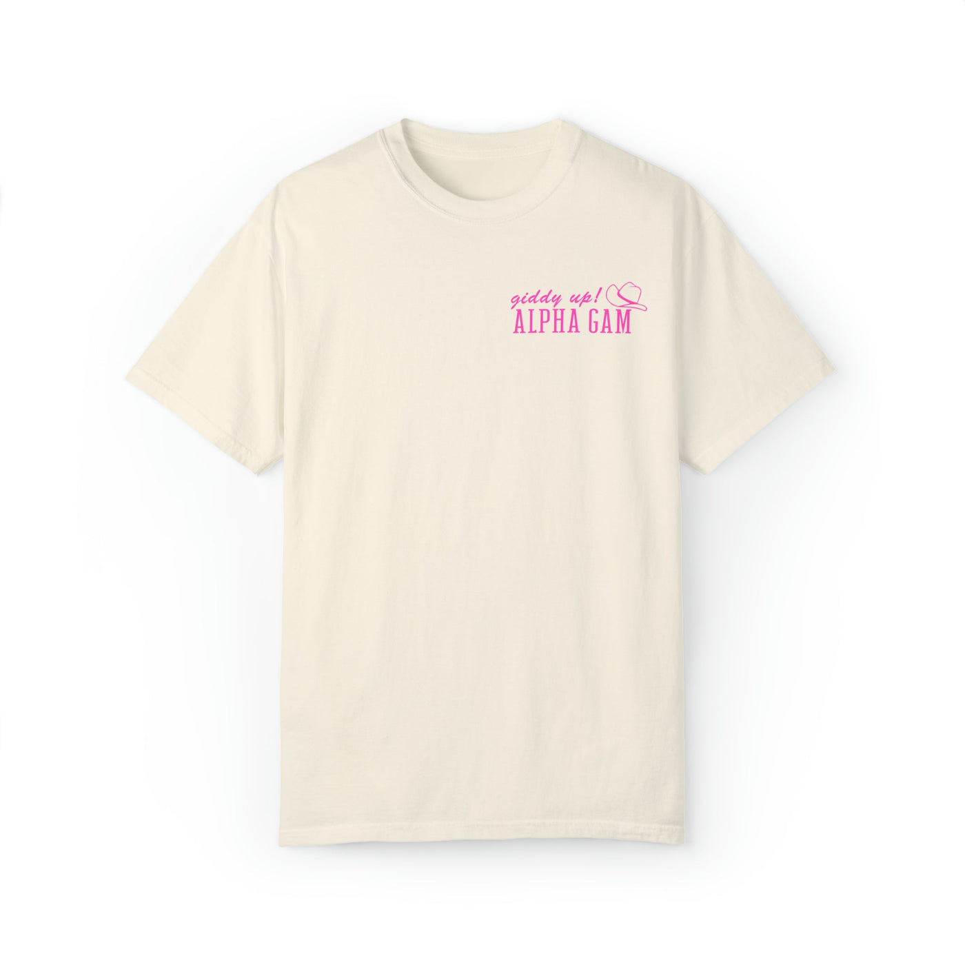 Alpha Gamma Delta Country Western Pink Sorority T-shirt