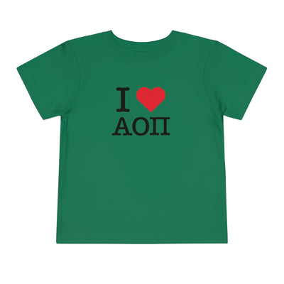 Alpha Omicron Pi I Heart NY Sorority Baby Tee Crop Top