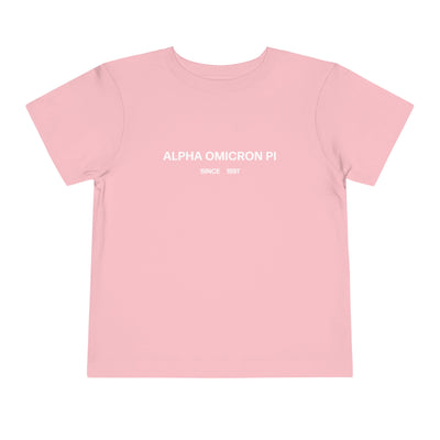 Alpha Omicron Pi Sorority Baby Tee Crop Top