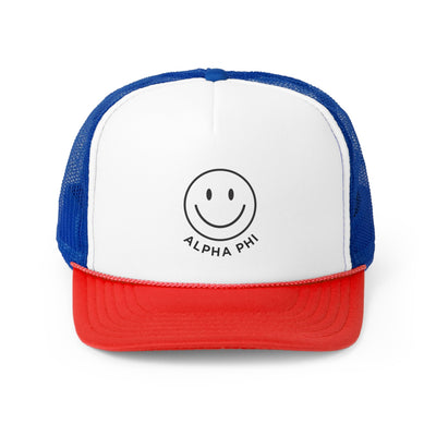 Alpha Phi Smile Trendy Foam Trucker Hat