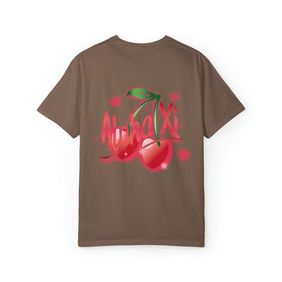 Alpha Xi Delta Cherry Airbrush Sorority T-shirt