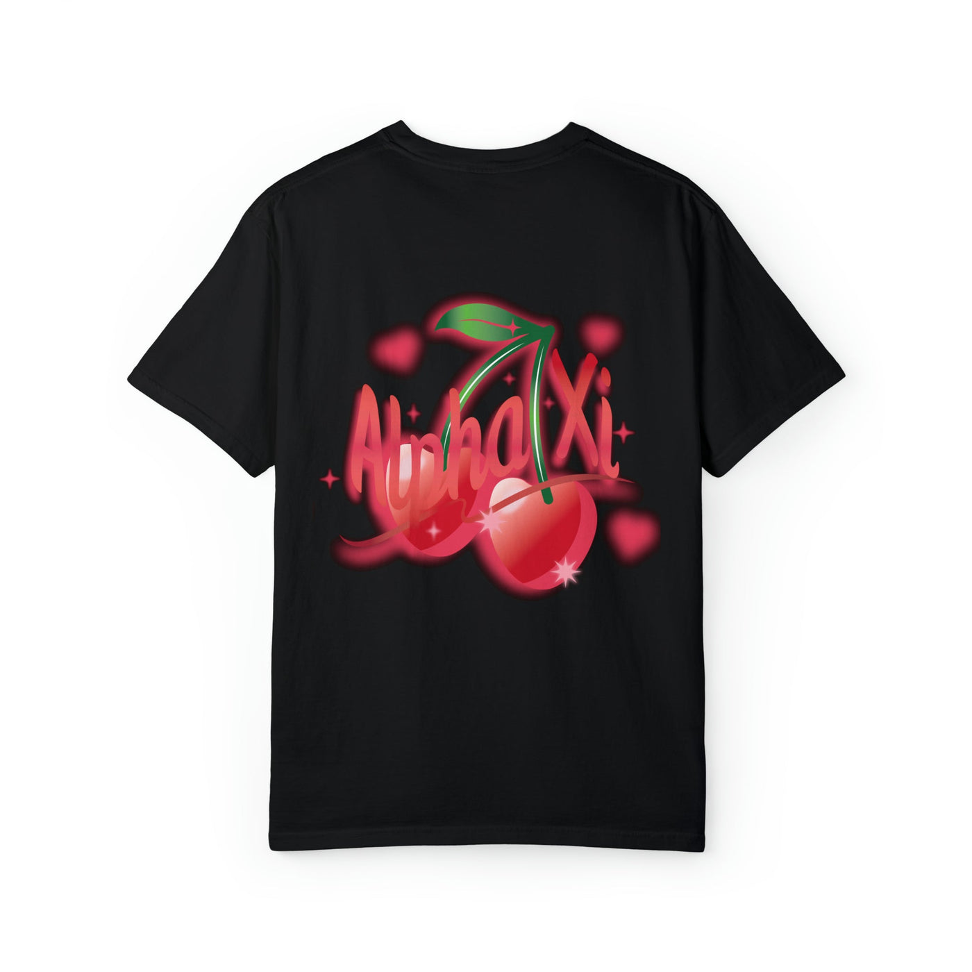 Alpha Xi Delta Cherry Airbrush Sorority T-shirt