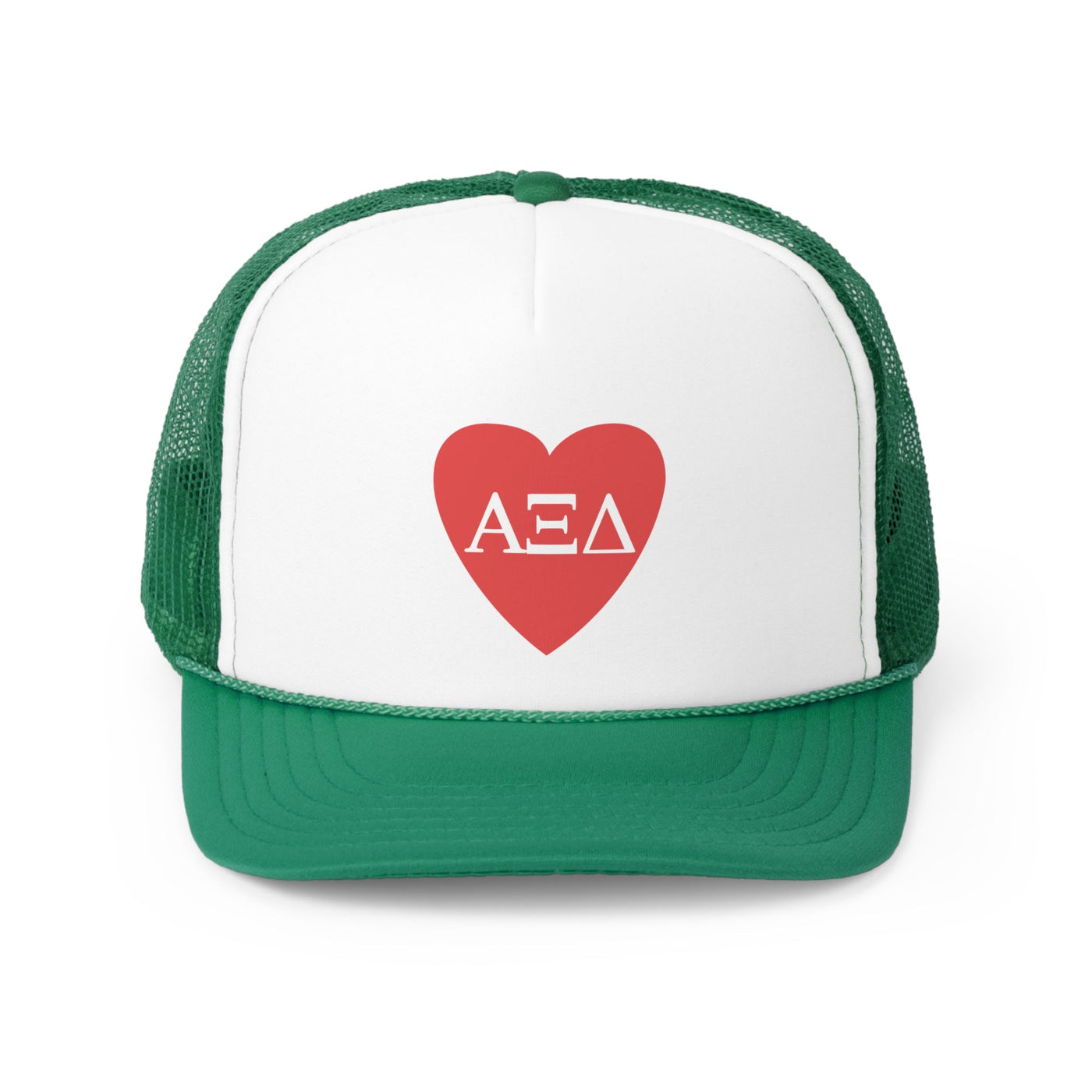 Alpha Xi Delta Heart Letters Sorority Foam Trucker Hat