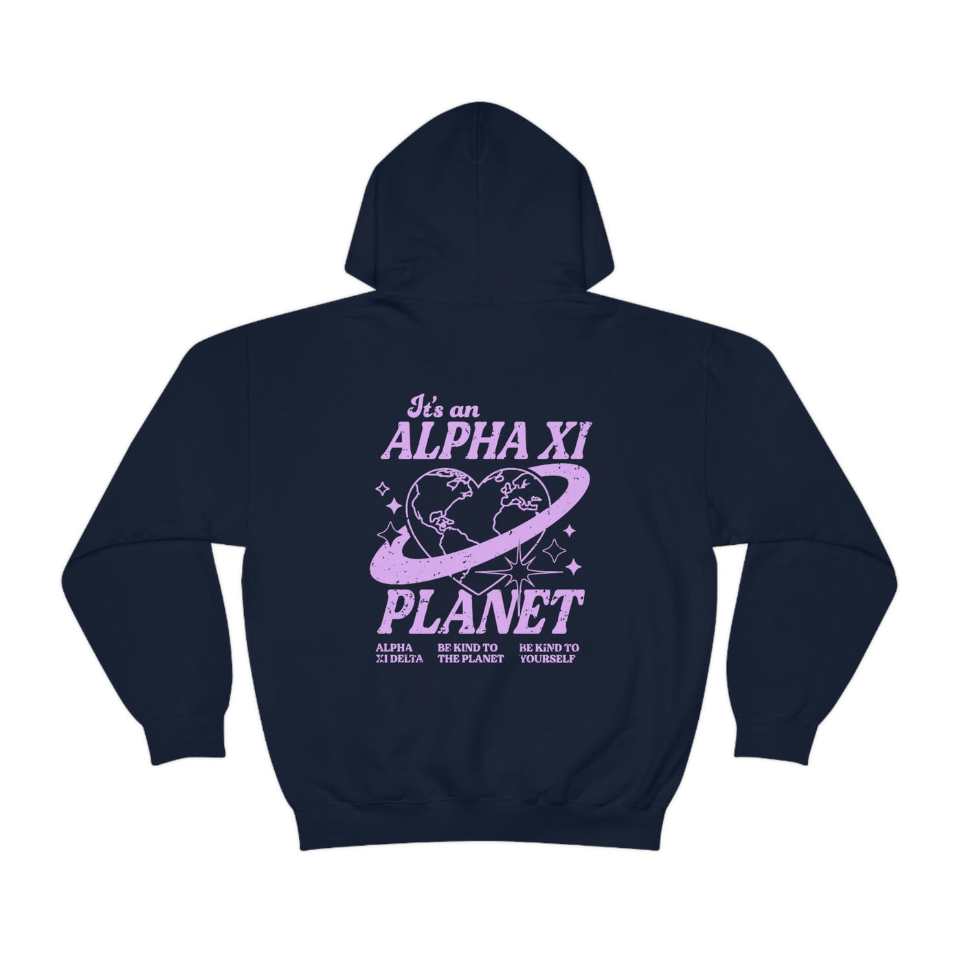 Alpha Xi Delta Planet Hoodie | Be Kind to the Planet Trendy Sorority Hoodie Media 1 of 16