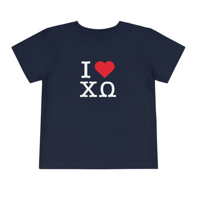 Chi Omega I Heart NY Sorority Baby Tee Crop Top