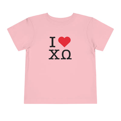 Chi Omega I Heart NY Sorority Baby Tee Crop Top