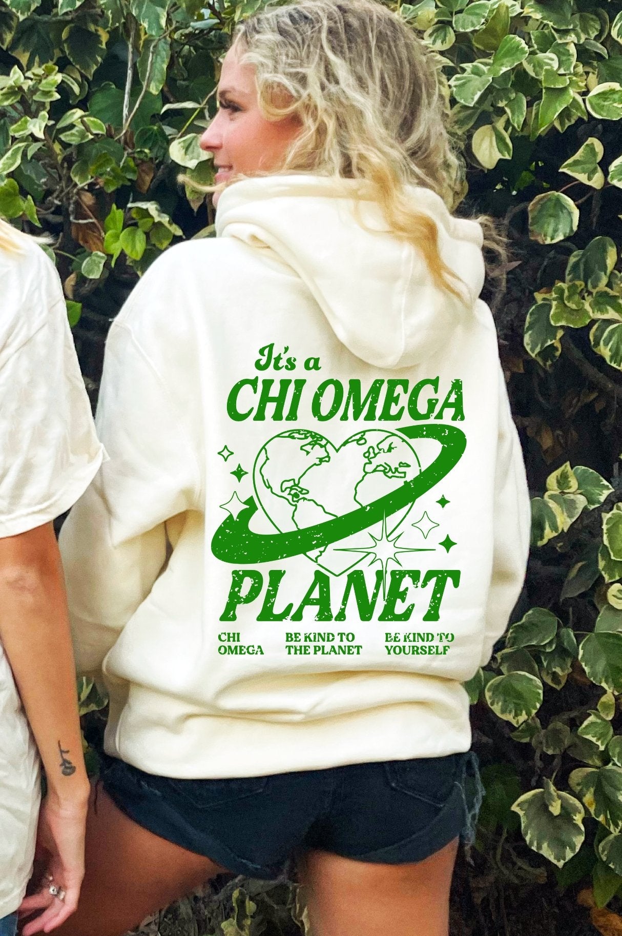 Chi Omega Planet Hoodie | Be Kind to the Planet Trendy Sorority Sweatshirt