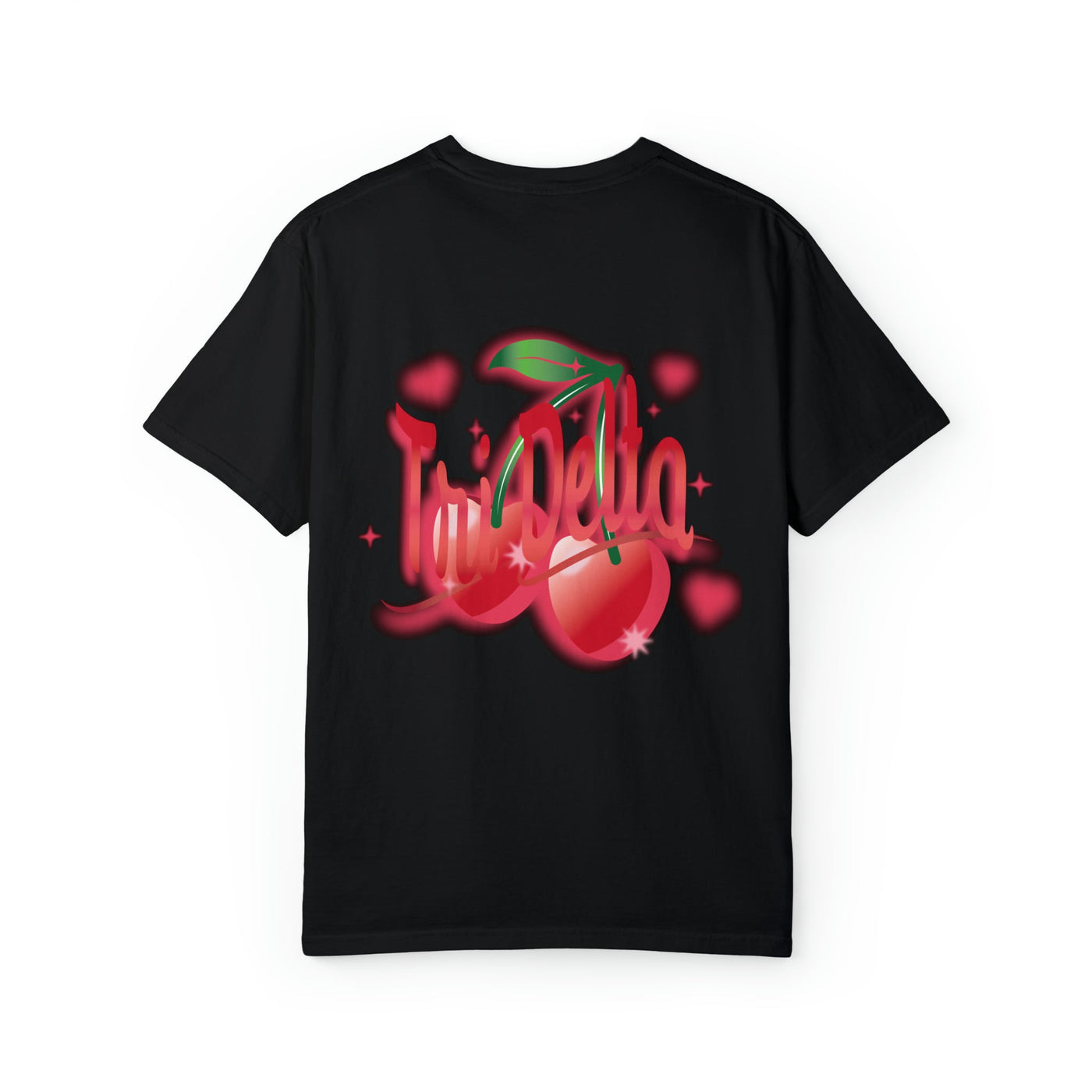 Delta Delta Delta Cherry Airbrush Sorority T-shirt