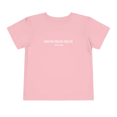 Delta Delta Delta Sorority Baby Tee Crop Top