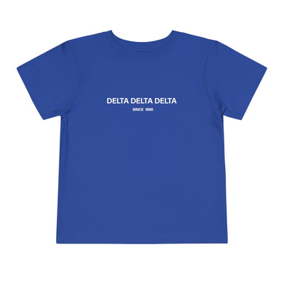 Delta Delta Delta Sorority Baby Tee Crop Top