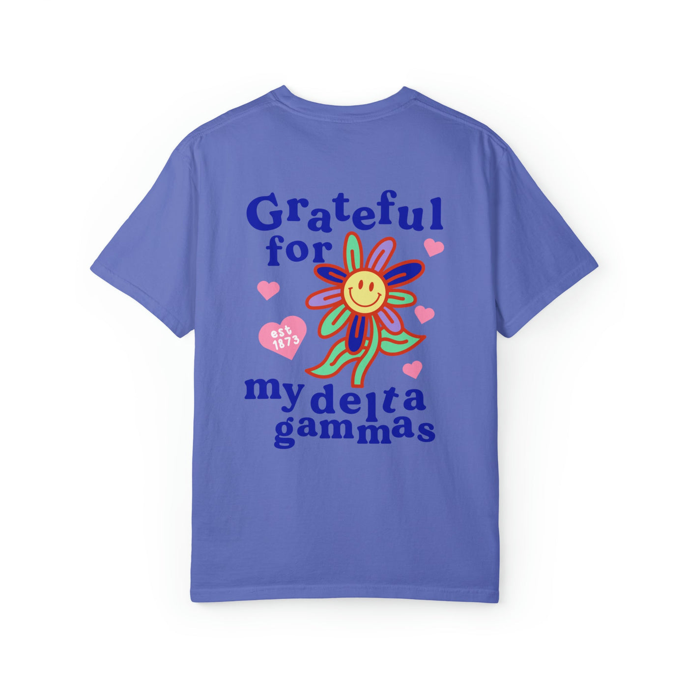 Delta Gamma Grateful Flower Sorority T-shirt