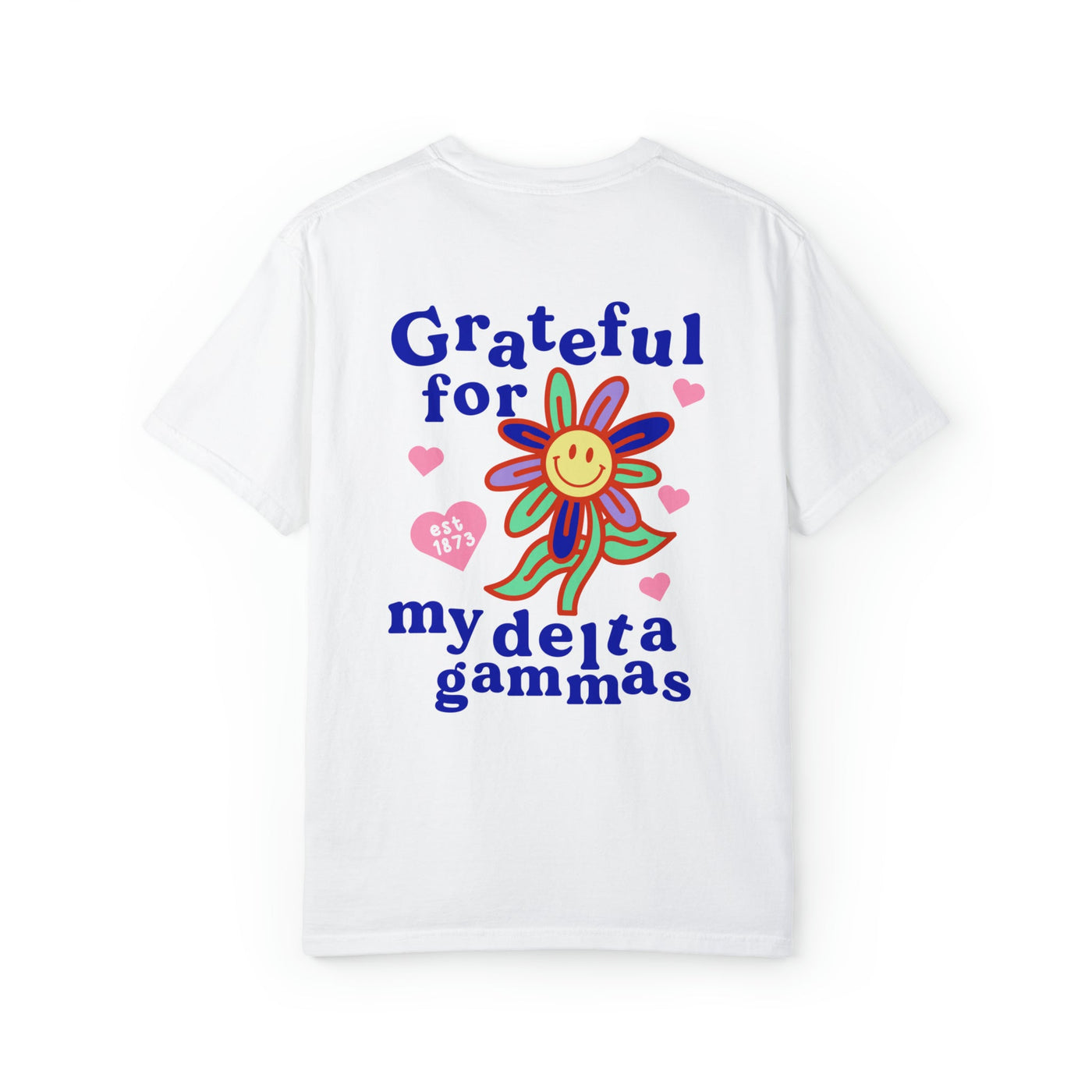 Delta Gamma Grateful Flower Sorority T-shirt