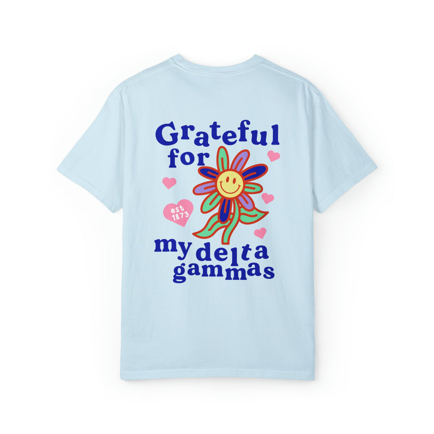 Delta Gamma Grateful Flower Sorority T-shirt