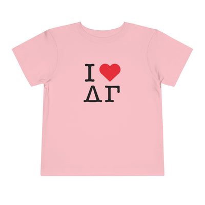 Delta Gamma I Heart NY Sorority Baby Tee Crop Top