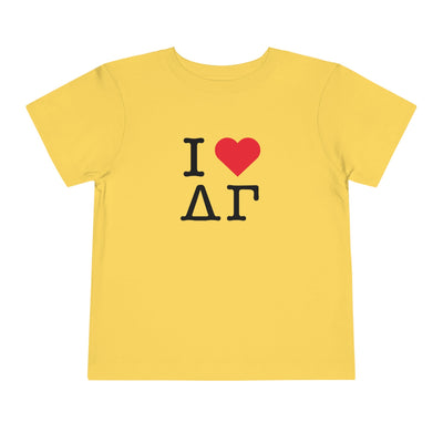 Delta Gamma I Heart NY Sorority Baby Tee Crop Top