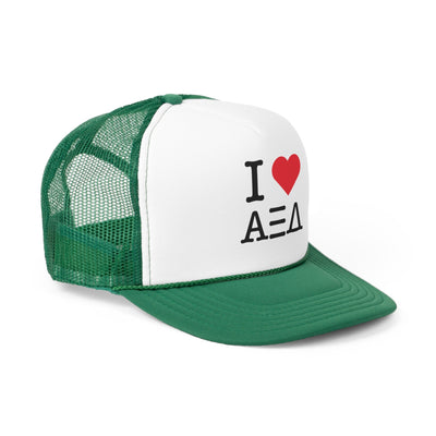 I Heart Alpha Xi Delta Sorority Foam Trucker Hat