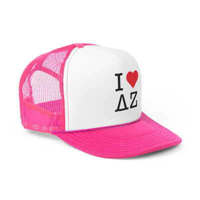 I Heart Delta Zeta Sorority Foam Trucker Hat