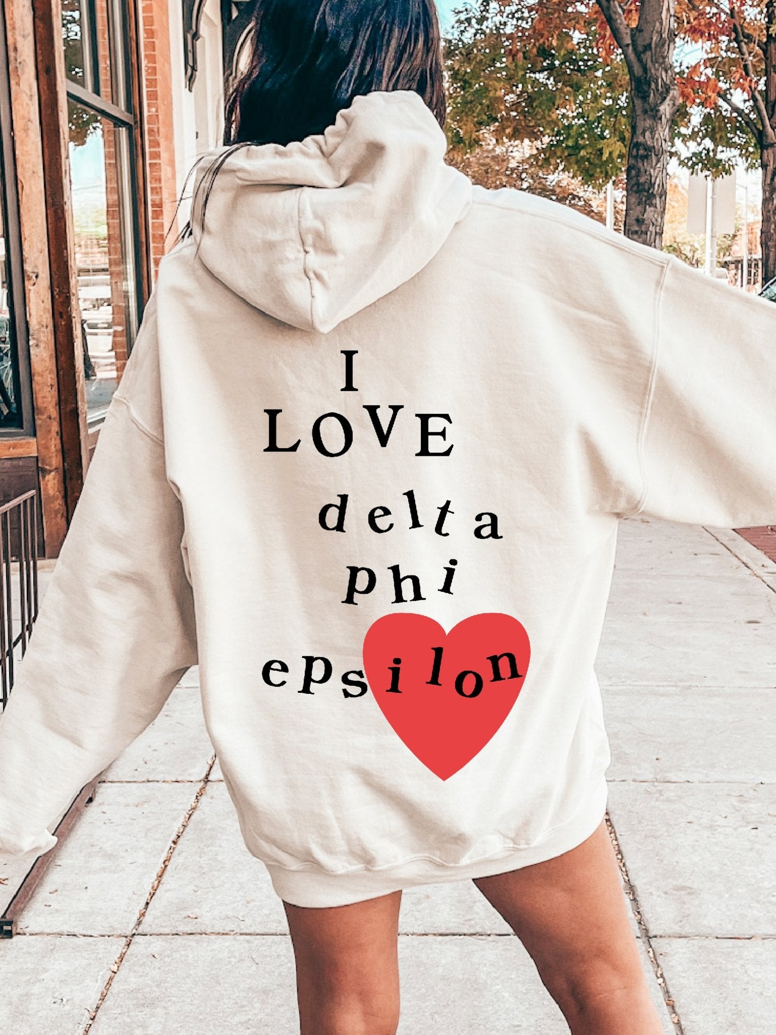 Delta Phi Epsilon Yin-Yang Surf Sorority Hoodie Mineral Wash order Tie Dye | Greek Life Sweatshirt | DPhiE comfy hoodie