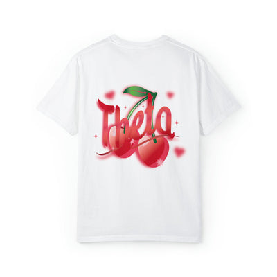 Kappa Alpha Theta Cherry Airbrush Sorority T-shirt