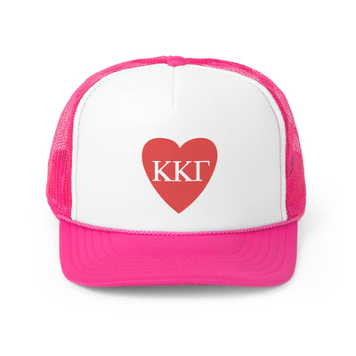 Kappa Kappa Gamma Heart Letters Sorority Foam Trucker Hat