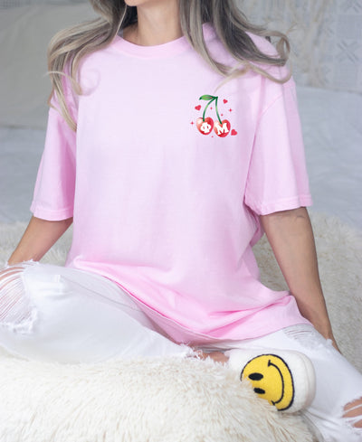 Phi Mu Cherry Airbrush Sorority T-shirt