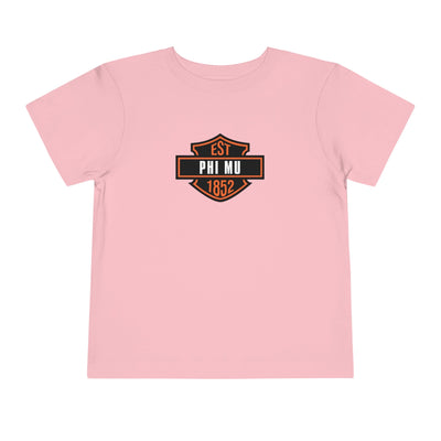 Phi Mu Motorcycle Sorority Baby Tee Crop Top