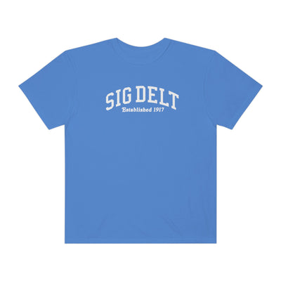 Sigma Delta Tau Varsity College Sorority Comfy T-Shirt