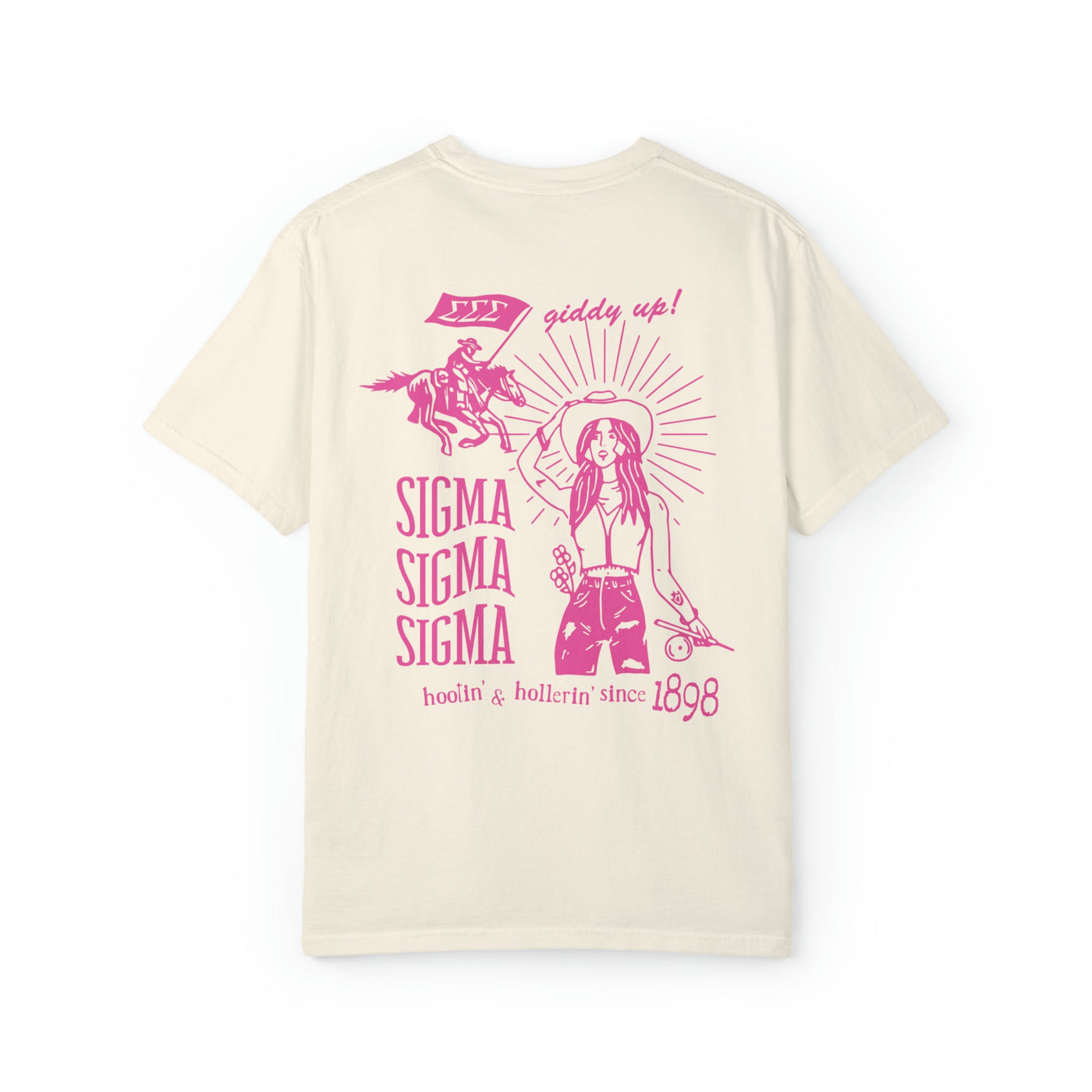 Sigma Sigma Sigma Country Western Pink Sorority T-shirt