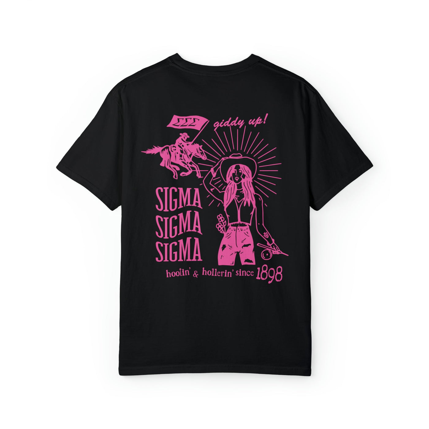 Sigma Sigma Sigma Country Western Pink Sorority T-shirt