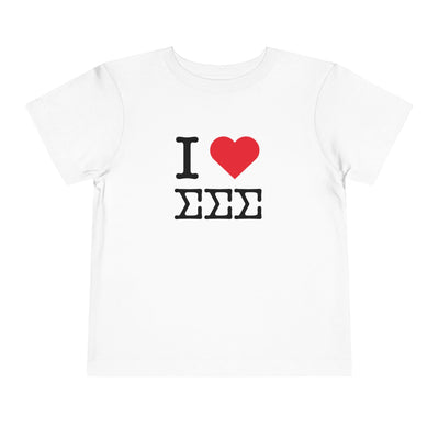 Sigma Sigma Sigma I Heart NY Sorority Baby Tee Crop Top