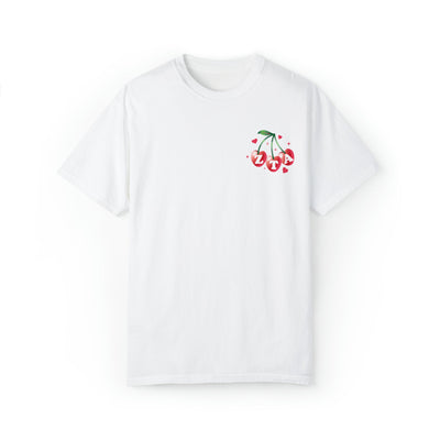 Zeta Tau Alpha Cherry Airbrush Sorority T-shirt