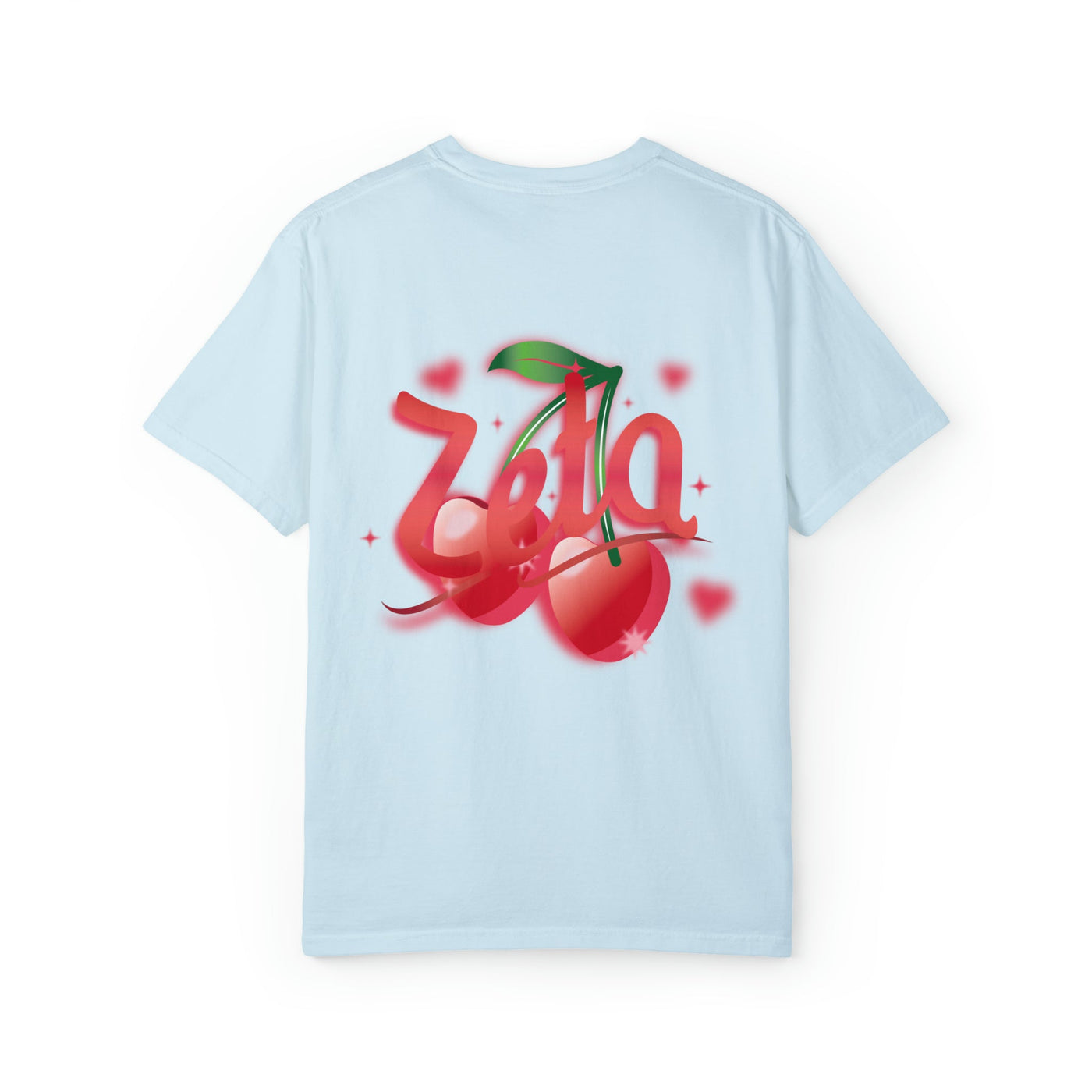 Zeta Tau Alpha Cherry Airbrush Sorority T-shirt