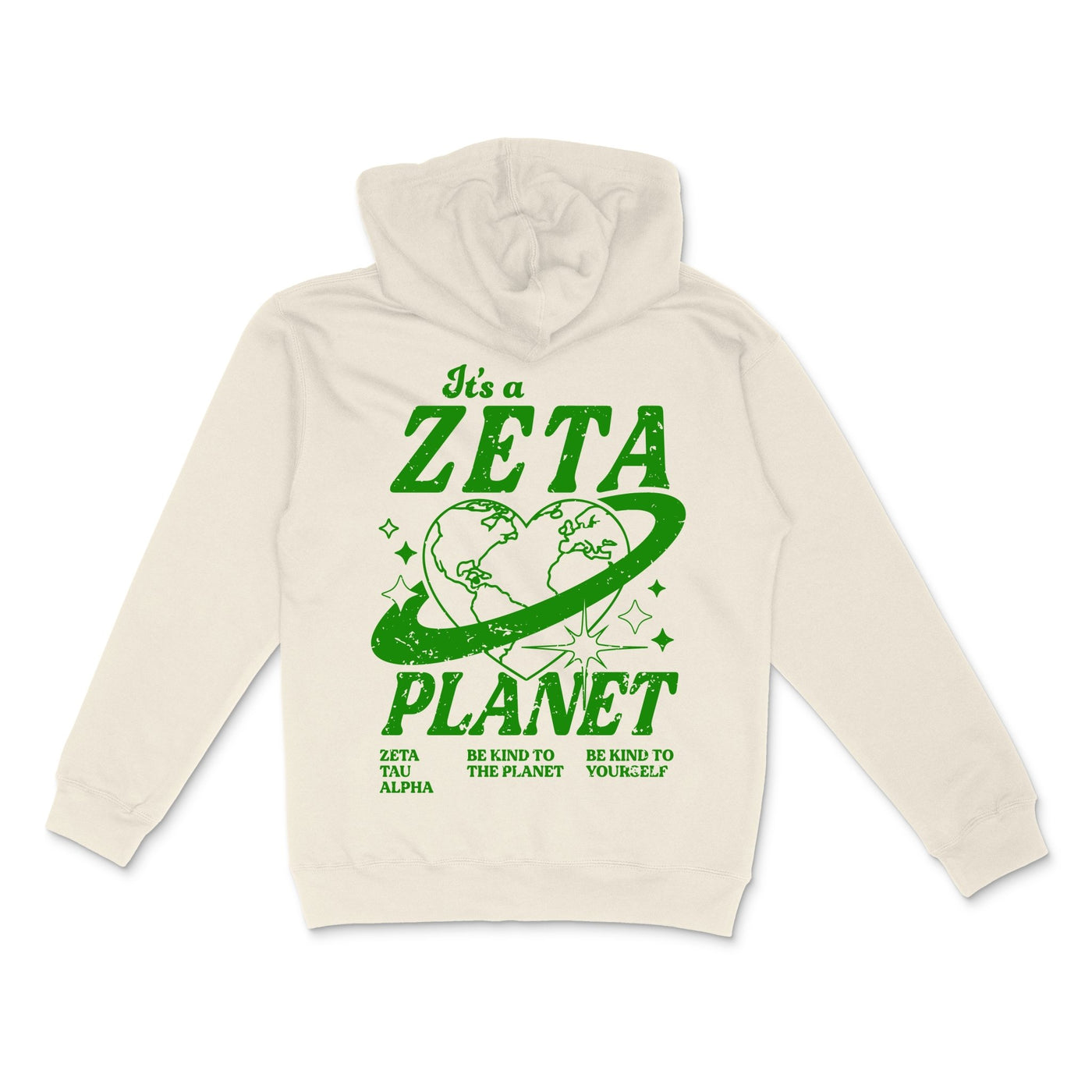 Zeta Planet Hoodie | Be Kind to the Planet Trendy Sorority Hoodie | Greek Life Sweatshirt | Zeta comfy hoodie